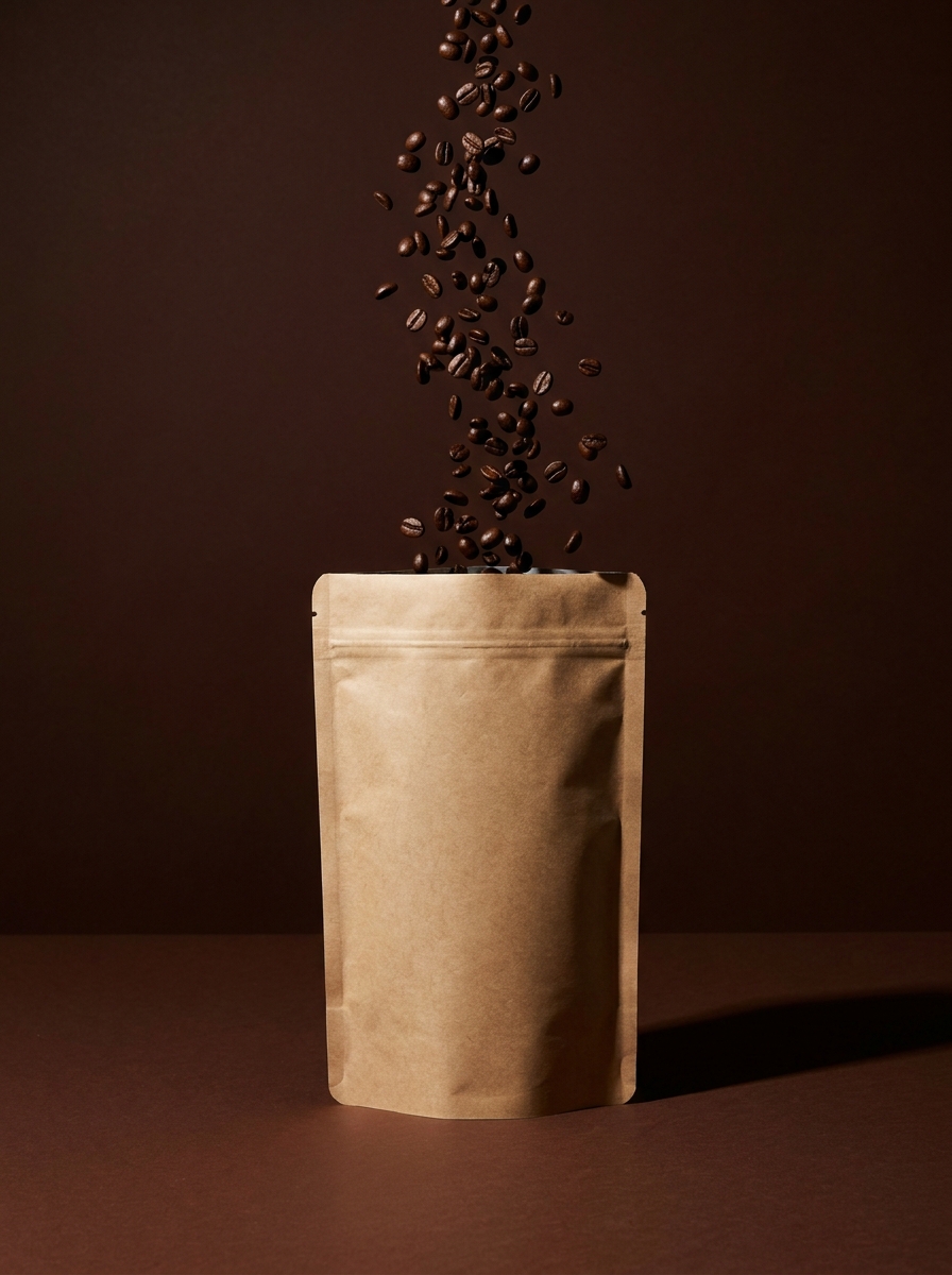 Branded coffee bag designed with Felora